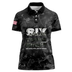 African American Heroes Women Polo Shirt Six Triple Eight - Camo Style