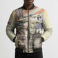 Tuskegee Airmen Bomber Puffer Jacket Red Tail Legacy Film Striped Style