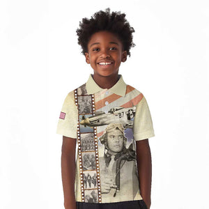 Tuskegee Airmen Kid Polo Shirt Red Tail Legacy Film Striped Style