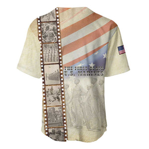 Montford Point Marines Baseball Jersey The First Black US Marines Film Striped Style