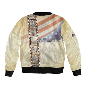 Montford Point Marines Bomber Jacket The First Black US Marines Film Striped Style