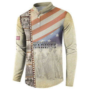 Montford Point Marines Button Sweatshirt The First Black US Marines Film Striped Style