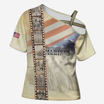 Montford Point Marines Cross Shoulder Shirt The First Black US Marines Film Striped Style