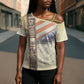 Montford Point Marines Cross Shoulder Shirt The First Black US Marines Film Striped Style