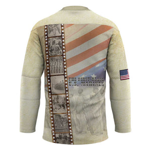 Montford Point Marines Hockey Jersey The First Black US Marines Film Striped Style