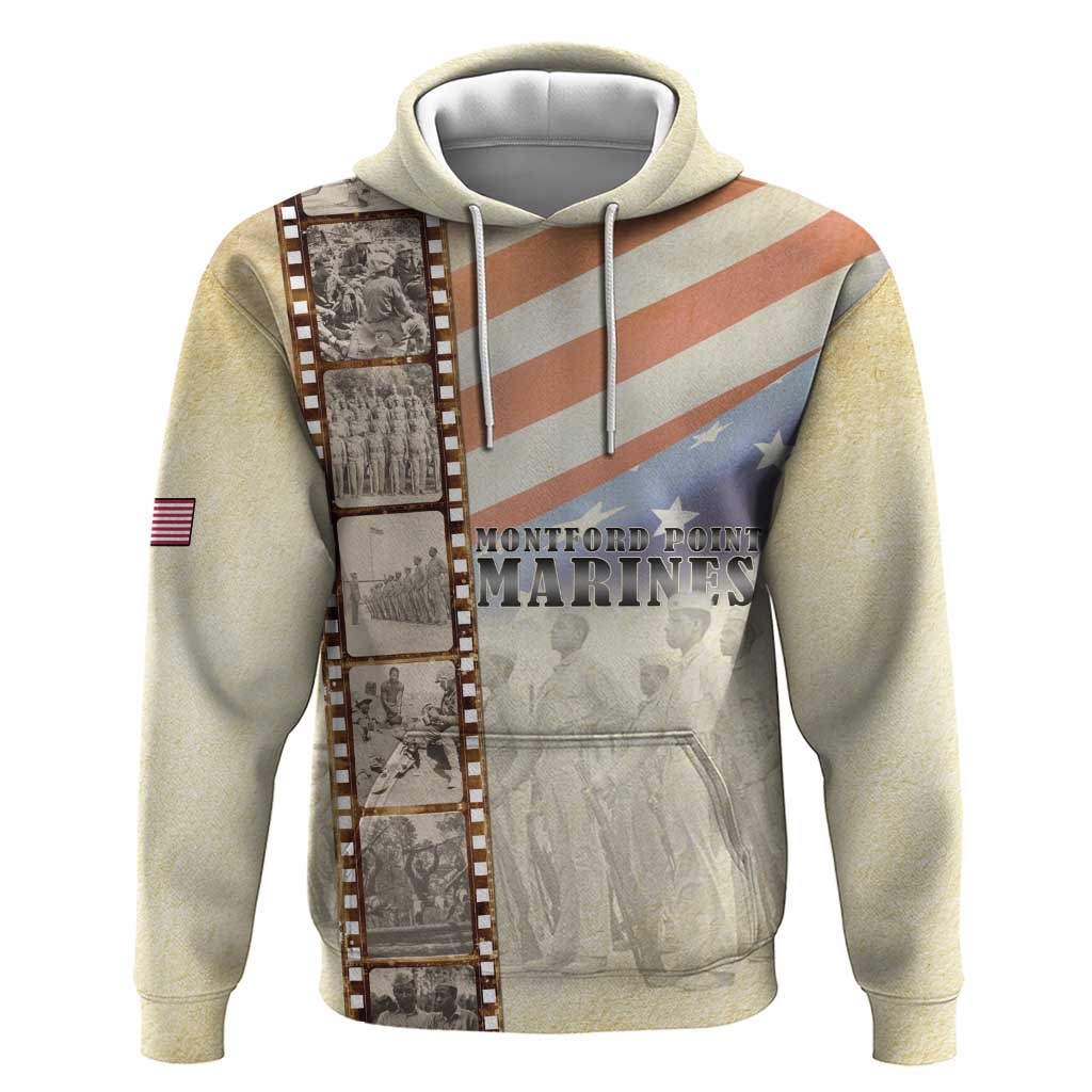 Montford Point Marines Hoodie The First Black US Marines Film Striped Style