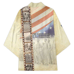 Montford Point Marines Kimono The First Black US Marines Film Striped Style