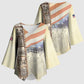 Montford Point Marines Kimono Sleeve Blouse The First Black US Marines Film Striped Style