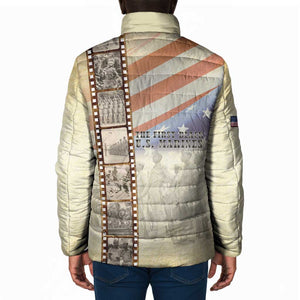 Montford Point Marines Padded Jacket The First Black US Marines Film Striped Style