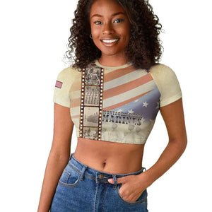 Montford Point Marines Raglan Cropped T shirt The First Black US Marines Film Striped Style