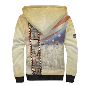 Montford Point Marines Sherpa Hoodie The First Black US Marines Film Striped Style