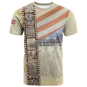 Montford Point Marines T shirt The First Black US Marines Film Striped Style