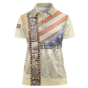 Montford Point Marines Women Polo Shirt The First Black US Marines Film Striped Style