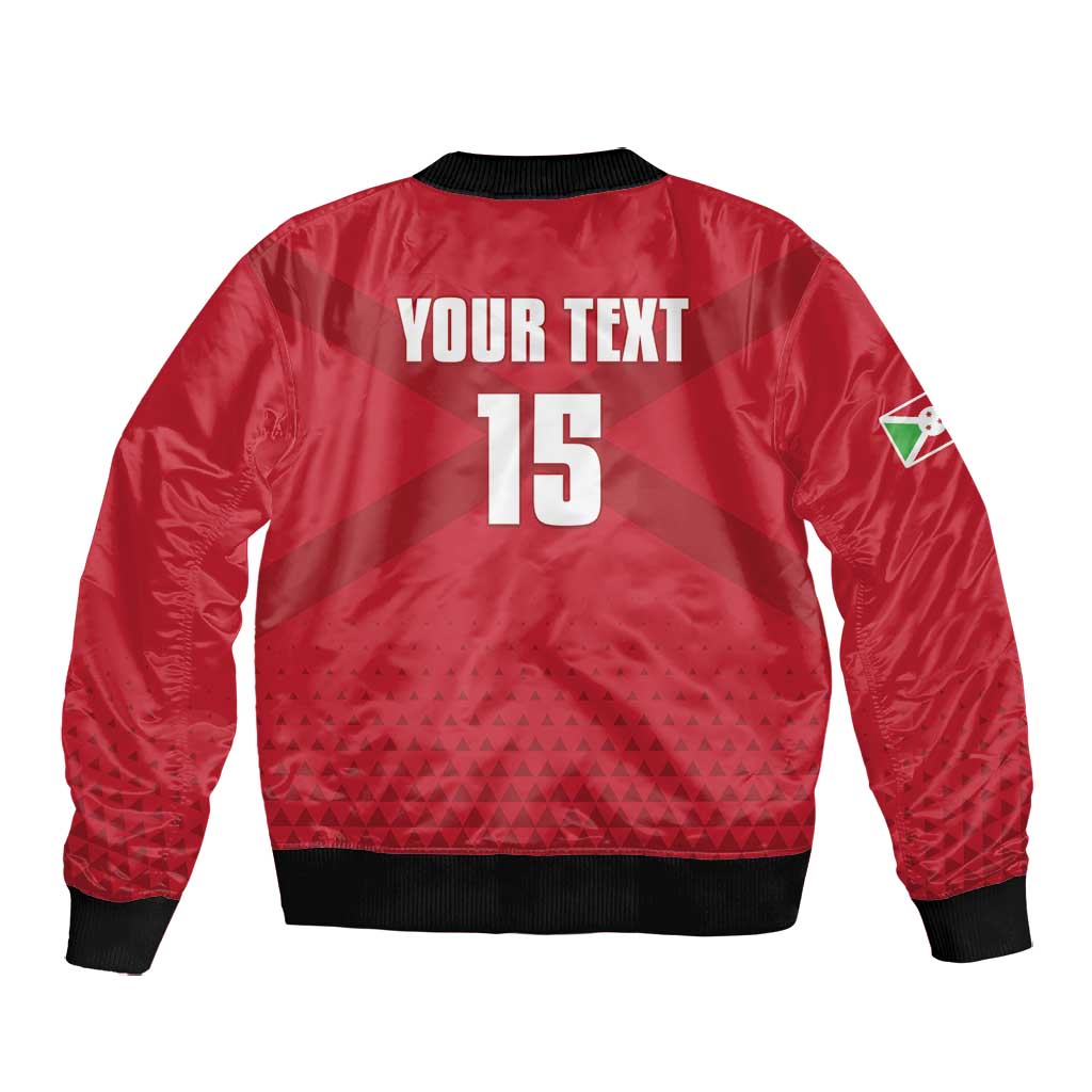 Custom Burundi Football Bomber Jacket Go Intamba Go