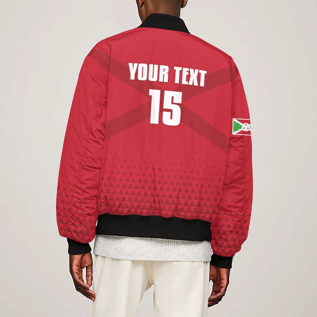 Custom Burundi Football Bomber Jacket Go Intamba Go