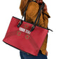 Custom Burundi Football Leather Tote Bag Go Intamba Go