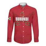 Custom Burundi Football Long Sleeve Button Shirt Go Intamba Go