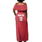 Custom Burundi Football Off Shoulder Maxi Dress Go Intamba Go