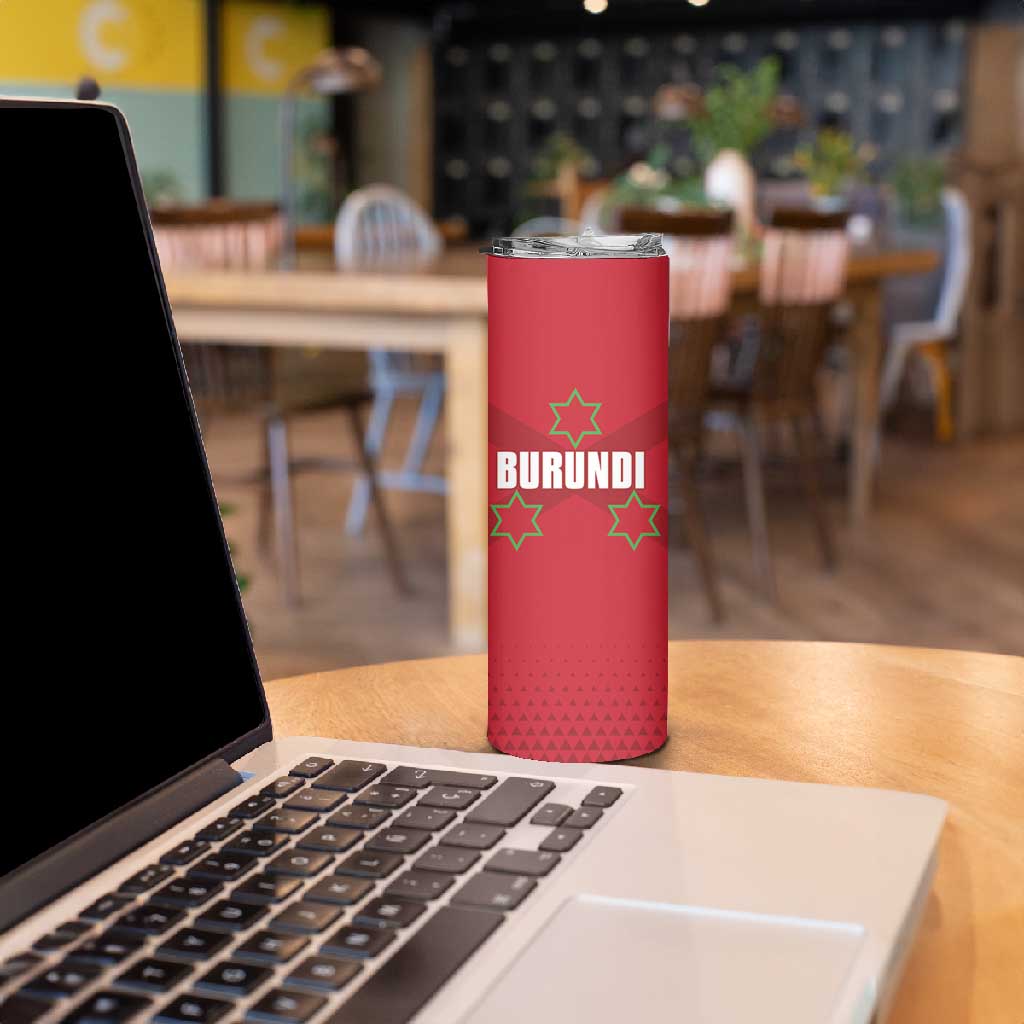 Custom Burundi Football Skinny Tumbler Go Intamba Go