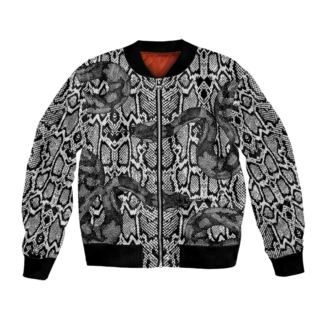 Snake African Skin Animals Pattern Bomber Jacket