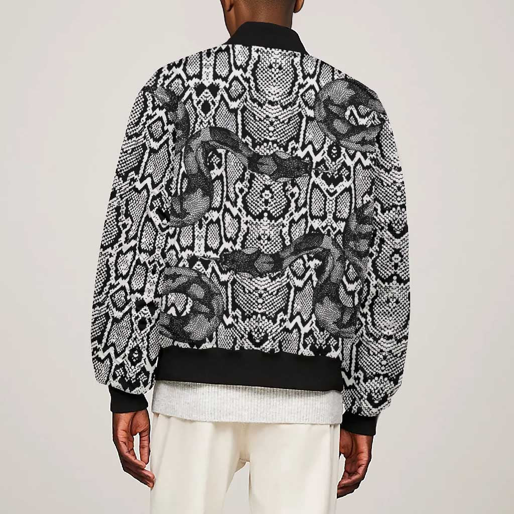 Snake African Skin Animals Pattern Bomber Jacket