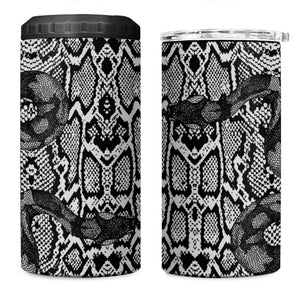 Snake African Skin Animals Pattern 4 in 1 Can Cooler Tumbler