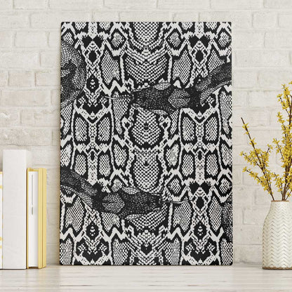 Snake African Skin Animals Pattern Canvas Wall Art