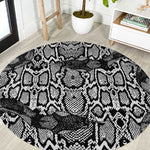 Snake African Skin Animals Pattern Round Carpet