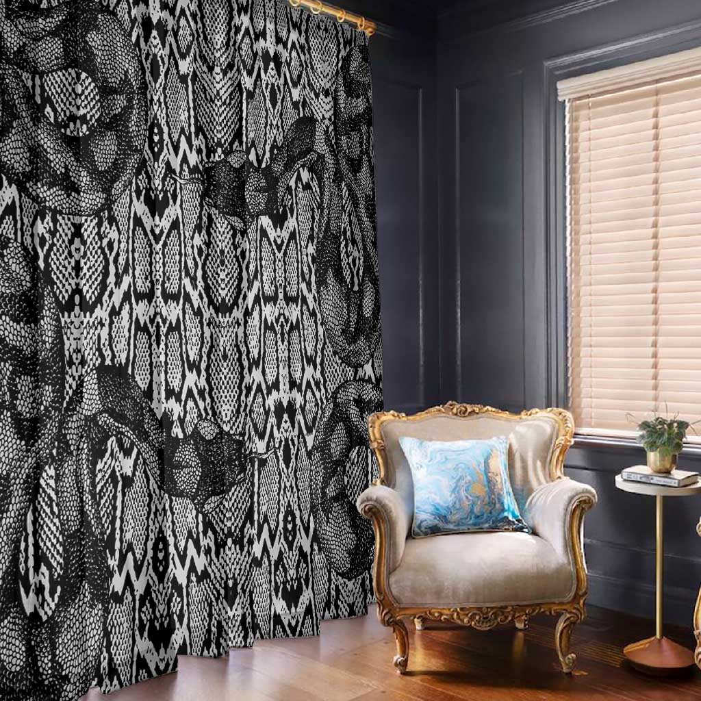 Snake African Skin Animals Pattern Window Curtain