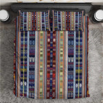 Lamba Mpanjaka Malagasy Traditional Pattern Bedding Set