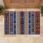 Lamba Mpanjaka Malagasy Traditional Pattern Rubber Doormat