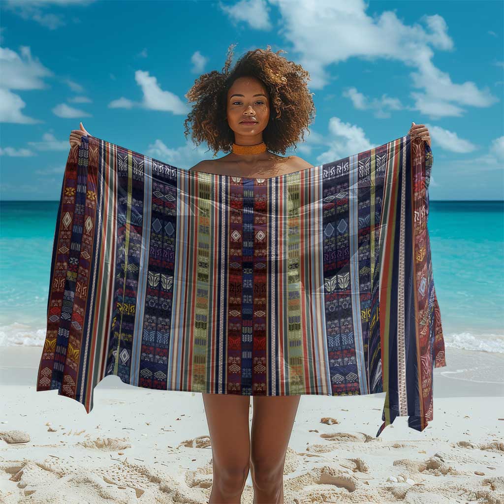 Lamba Mpanjaka Malagasy Traditional Pattern Sarong