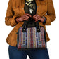 Lamba Mpanjaka Malagasy Traditional Pattern Shoulder Handbag