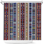 Lamba Mpanjaka Malagasy Traditional Pattern Shower Curtain
