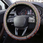 Lamba Mpanjaka Malagasy Traditional Pattern Steering Wheel Cover