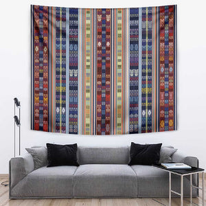 Lamba Mpanjaka Malagasy Traditional Pattern Tapestry