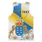 Personalized Canary Islands Basketball Jersey Coat Of Arms Argyranthemum Frutescens LT15