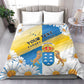 Personalized Canary Islands Bedding Set Coat Of Arms Argyranthemum Frutescens