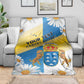 Personalized Canary Islands Blanket Coat Of Arms Argyranthemum Frutescens
