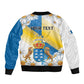 Personalized Canary Islands Bomber Jacket Coat Of Arms Argyranthemum Frutescens