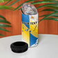Personalized Canary Islands 4 in 1 Can Cooler Tumbler Coat Of Arms Argyranthemum Frutescens