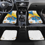 Personalized Canary Islands Car Mats Coat Of Arms Argyranthemum Frutescens