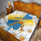 Personalized Canary Islands Quilt Coat Of Arms Argyranthemum Frutescens