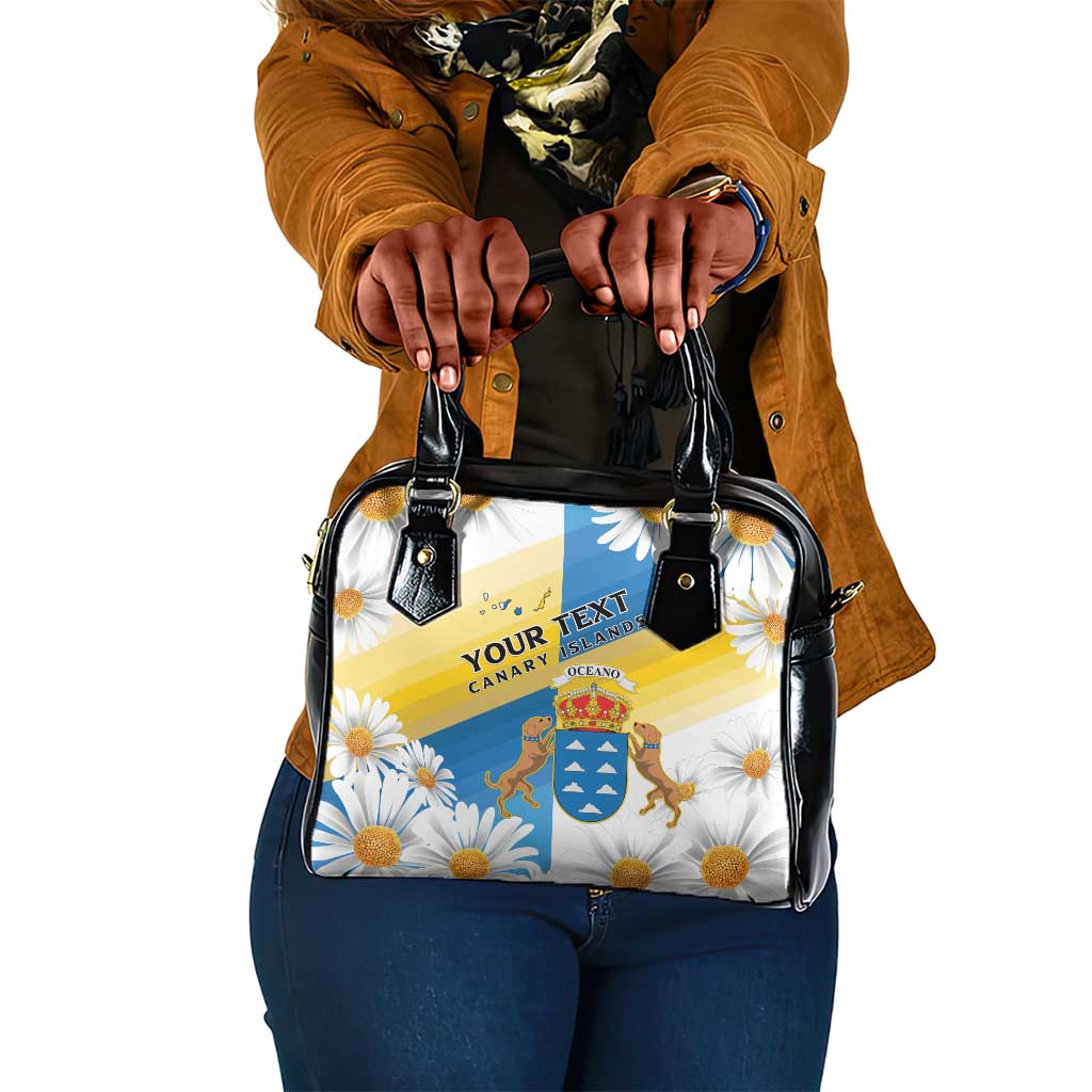 Personalized Canary Islands Shoulder Handbag Coat Of Arms Argyranthemum Frutescens