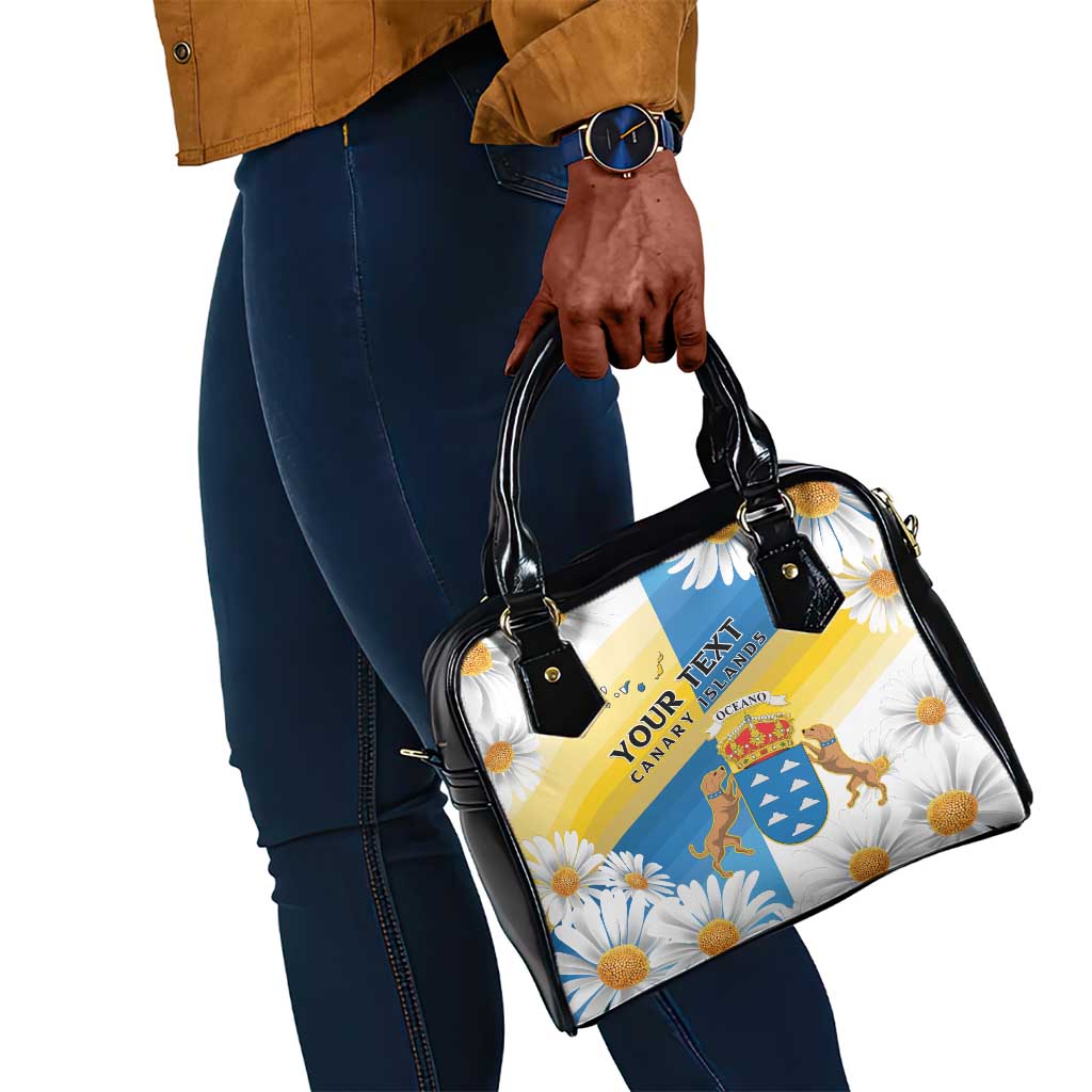 Personalized Canary Islands Shoulder Handbag Coat Of Arms Argyranthemum Frutescens
