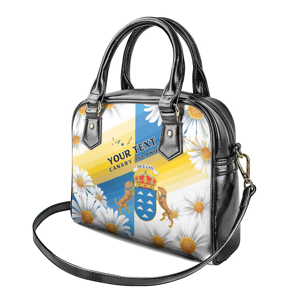 Personalized Canary Islands Shoulder Handbag Coat Of Arms Argyranthemum Frutescens