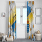 Personalized Canary Islands Window Curtain Coat Of Arms Argyranthemum Frutescens
