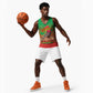 Burkina Faso I Stand With Traore Basketball Jersey African Pattern LT15