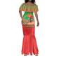 Burkina Faso I Stand With Traore Mermaid Dress African Pattern
