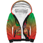 Burkina Faso I Stand With Traore Sherpa Hoodie African Pattern